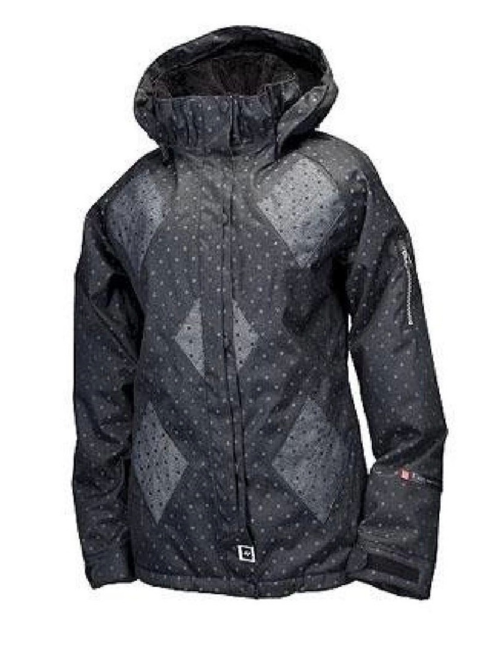 Ride Madison Insulated Snowboard Jacket in a black/charcoal Women’s Small black